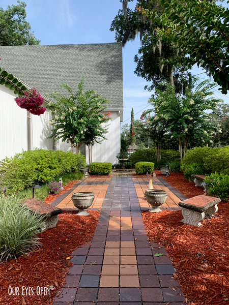 The gardens at St. Andrews Episcopal Church in Jacksonville, Florida.