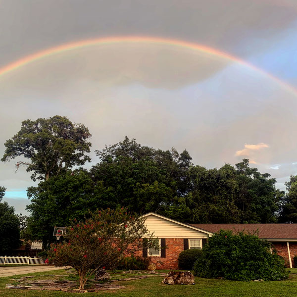 Full rainbow over out house.