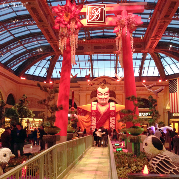 Flower Garden at the Bellagio Hotel on the trip in Las Vegas, Nevada.